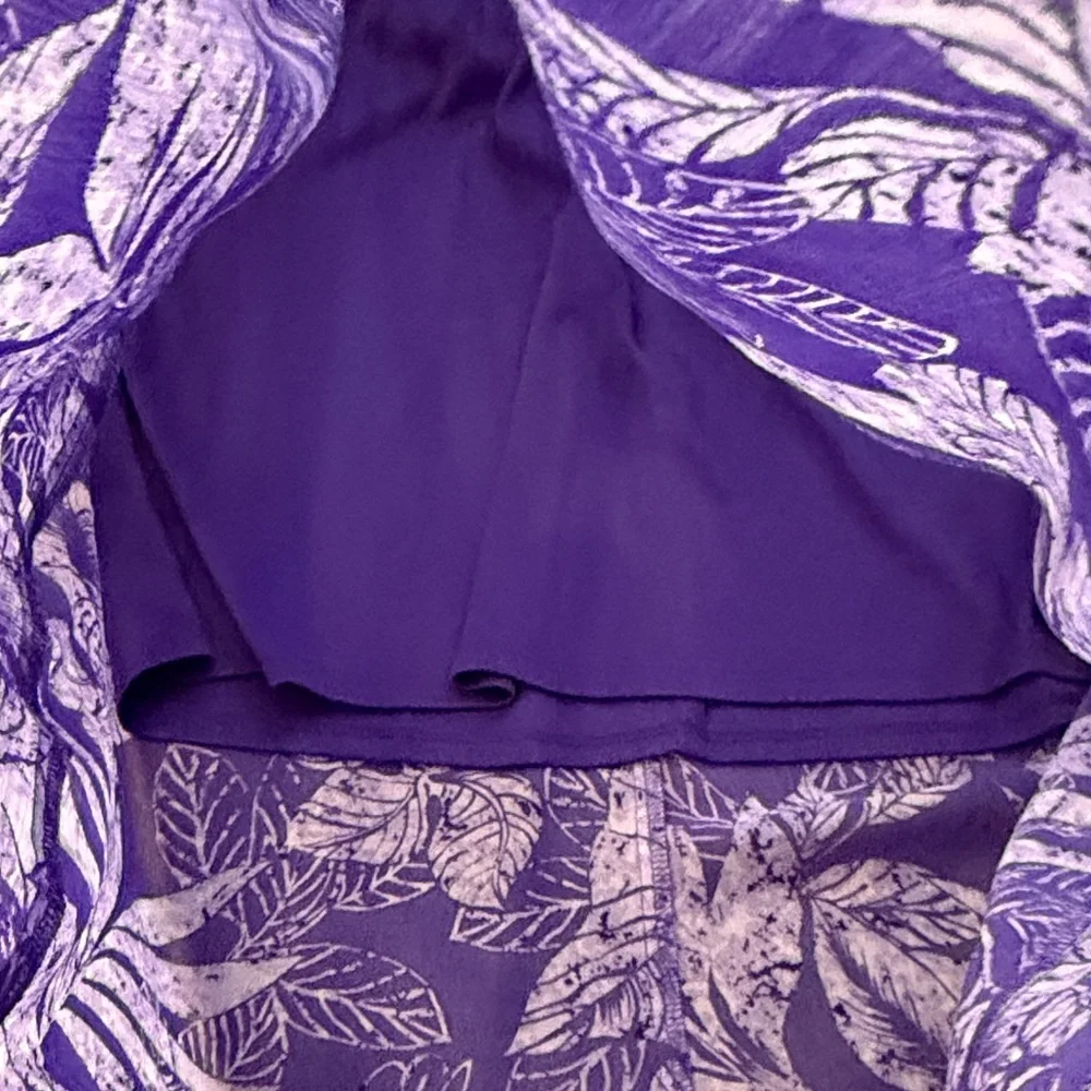 Sabine Purple Neck Strap Printed Maxi Floral Dress Size Small - C11-054